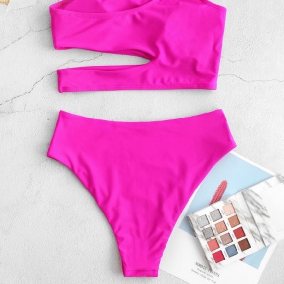 Zaful Bikini Set Neon Magenta - Picture 2 of 3